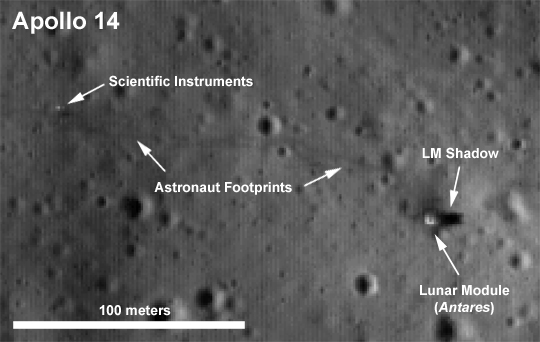 LRO - Apollo 14 landing site